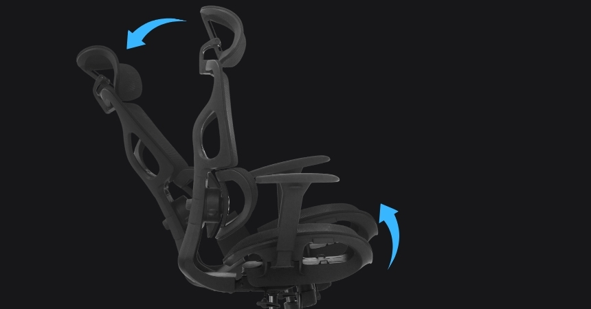 Mechanizm synchroniczny fotela BIONIC AIR